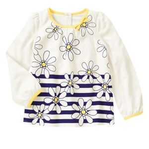 Gymboree Girl’s Flower Shower Daisy Top Blouse Size 12